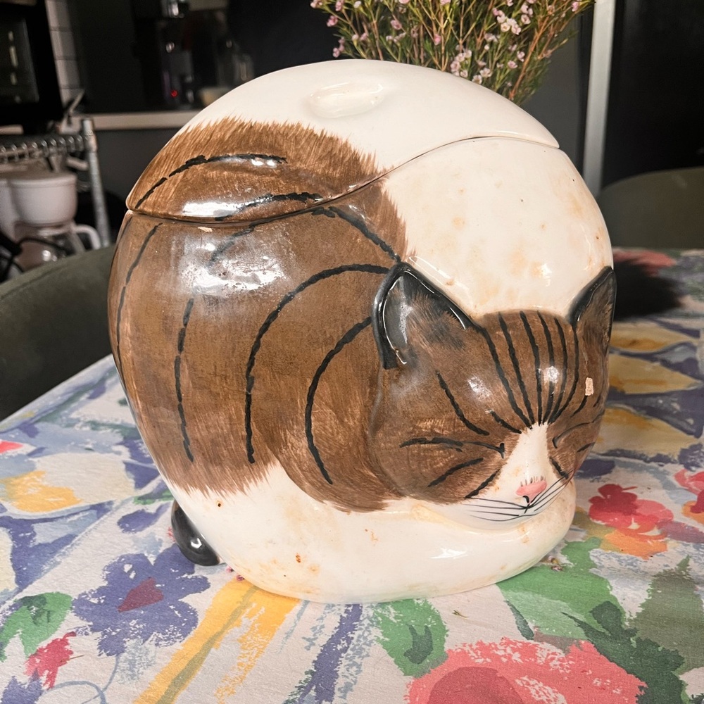 RARE 1980’s NS Gustin Cat Cookie Jar